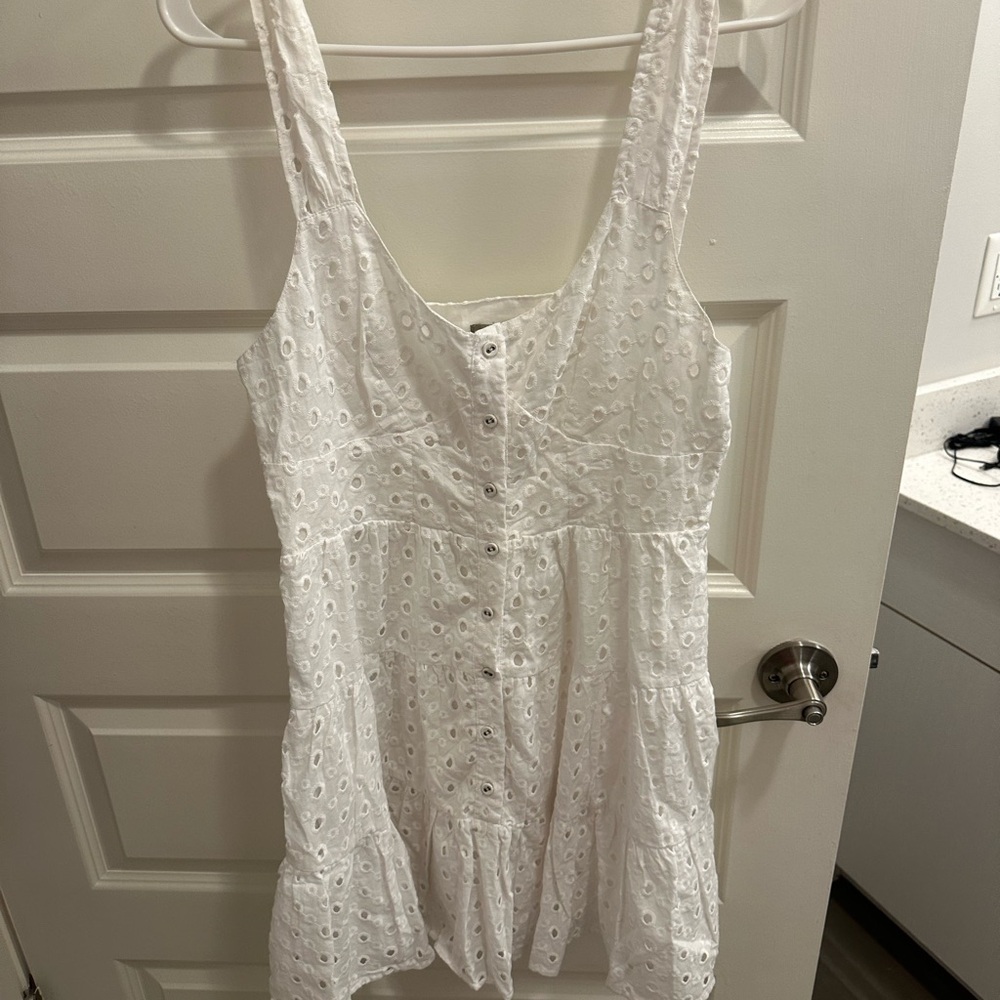 ASOS White Eyelet Mini Dress